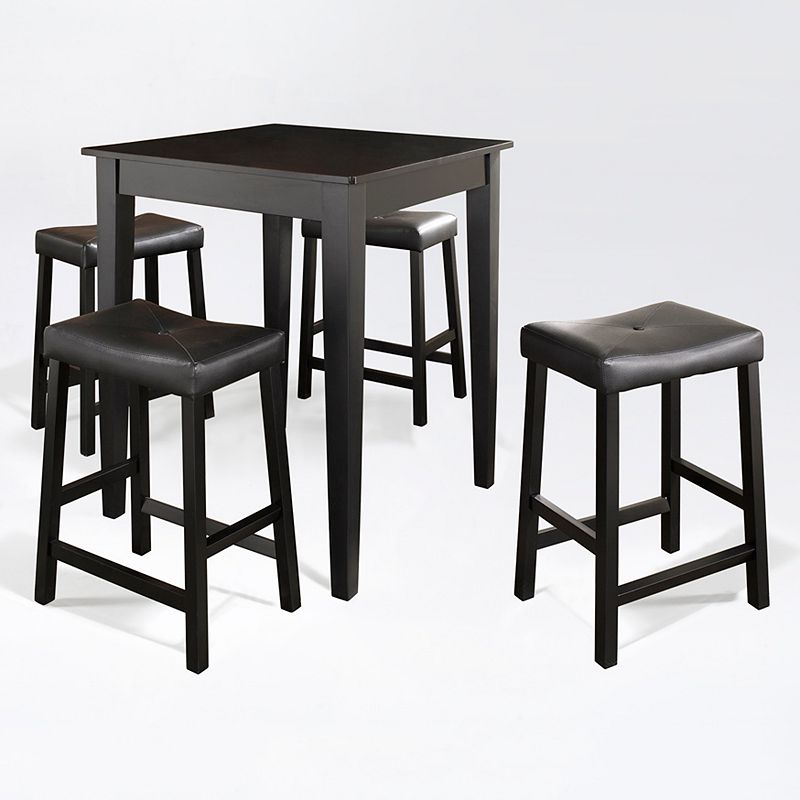 Crosley Furniture 5-piece Stool Dining Set, Black