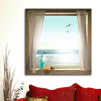 ''Message in a Bottle'' Canvas Wall Art