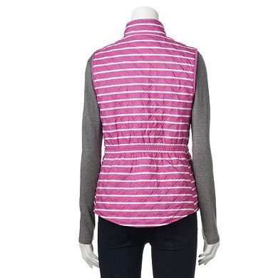 Women's Croft & Barrow® Quilted Reversible Vest