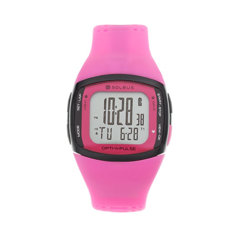Soleus Women's Activity Tracker Pulse Rhythm Heart Rate Monitor Watch, Pink