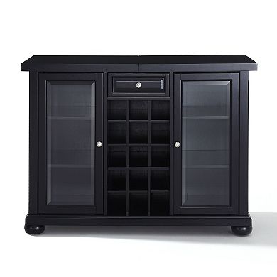 Crosley Furniture Alexandria Sliding Top Bar Cabinet