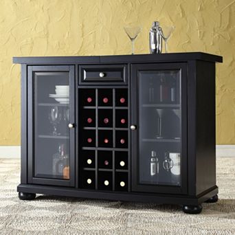 Crosley Alexandria Sliding Top Bar Cabinet