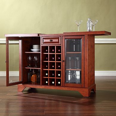 Crosley Furniture LaFayette Sliding Top Bar Cabinet