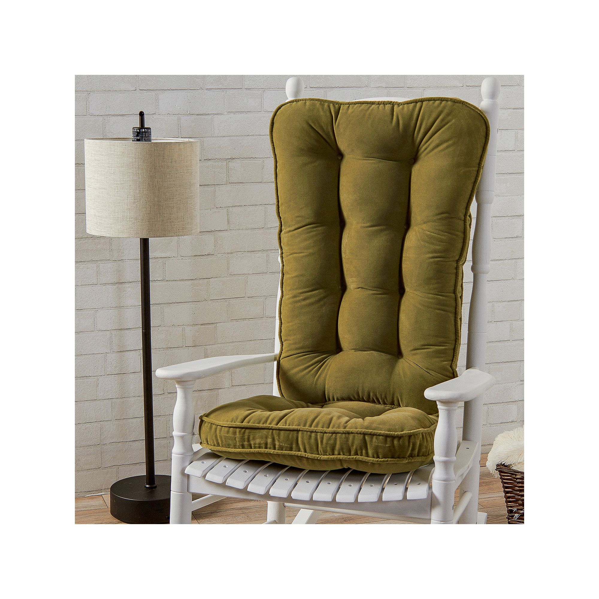 Greendale Home Fashions Jumbo Deluxe Boxed Rocker Cushion Set