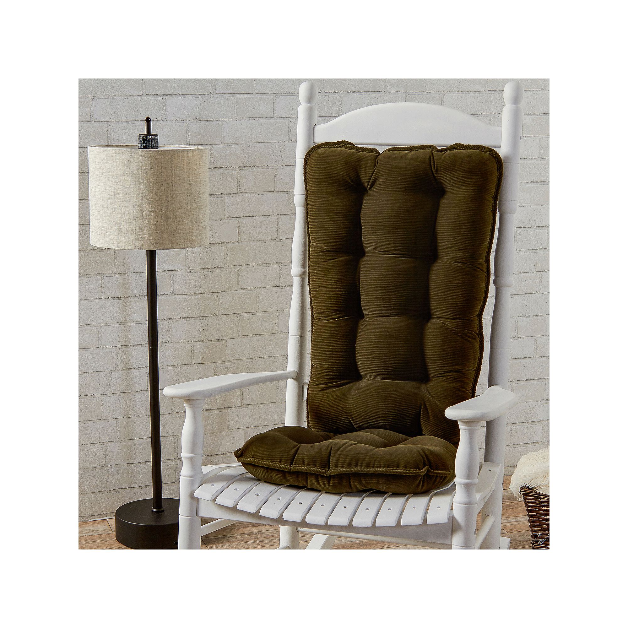 Greendale Home Fashions Jumbo Deluxe Bound Rocker Cushion Set