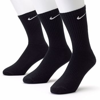 Men's Nike 3-pk. Black Crew Performance Socks