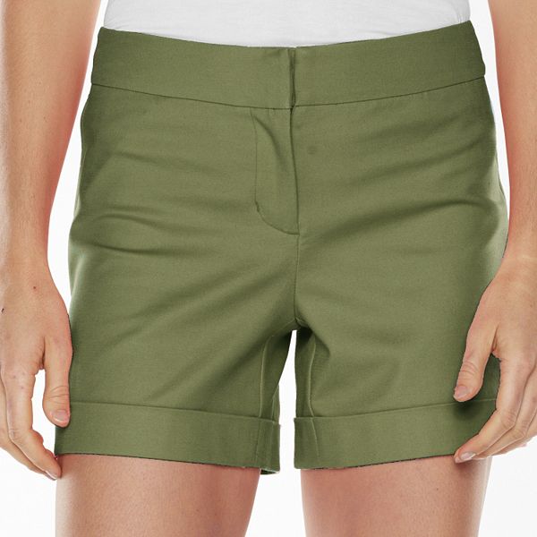 Apt. 9® Modern Fit Cuffed City Shorts - Women's