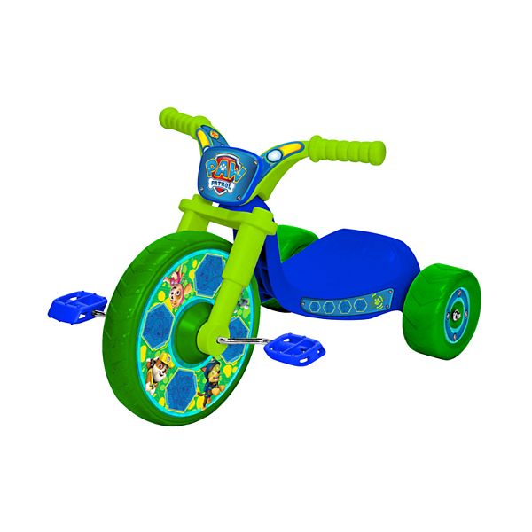 Pedal Powered Trike with Build-in Light On Both Sides of Big Wheel for Kids Boys Girls Ages 3-7 Year Old Paw Patrol Kids Tricycle 15 Fly Wheels Junior Cruiser Ride-On 