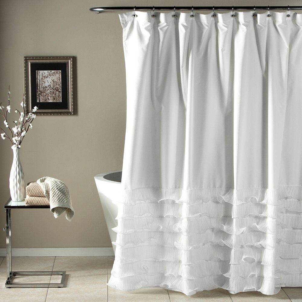 Lush Decor Avery Fabric Shower Curtain