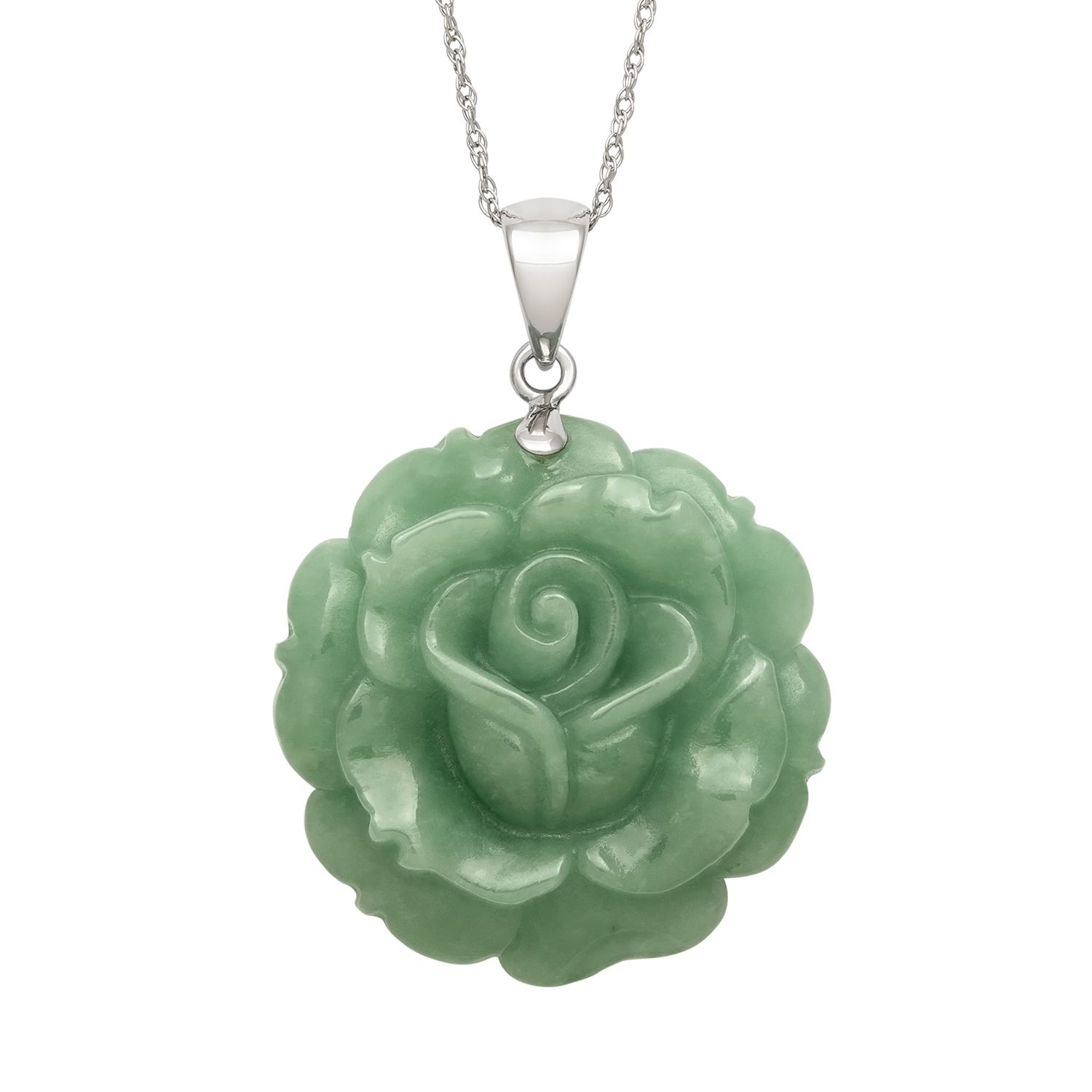 jade rose necklace