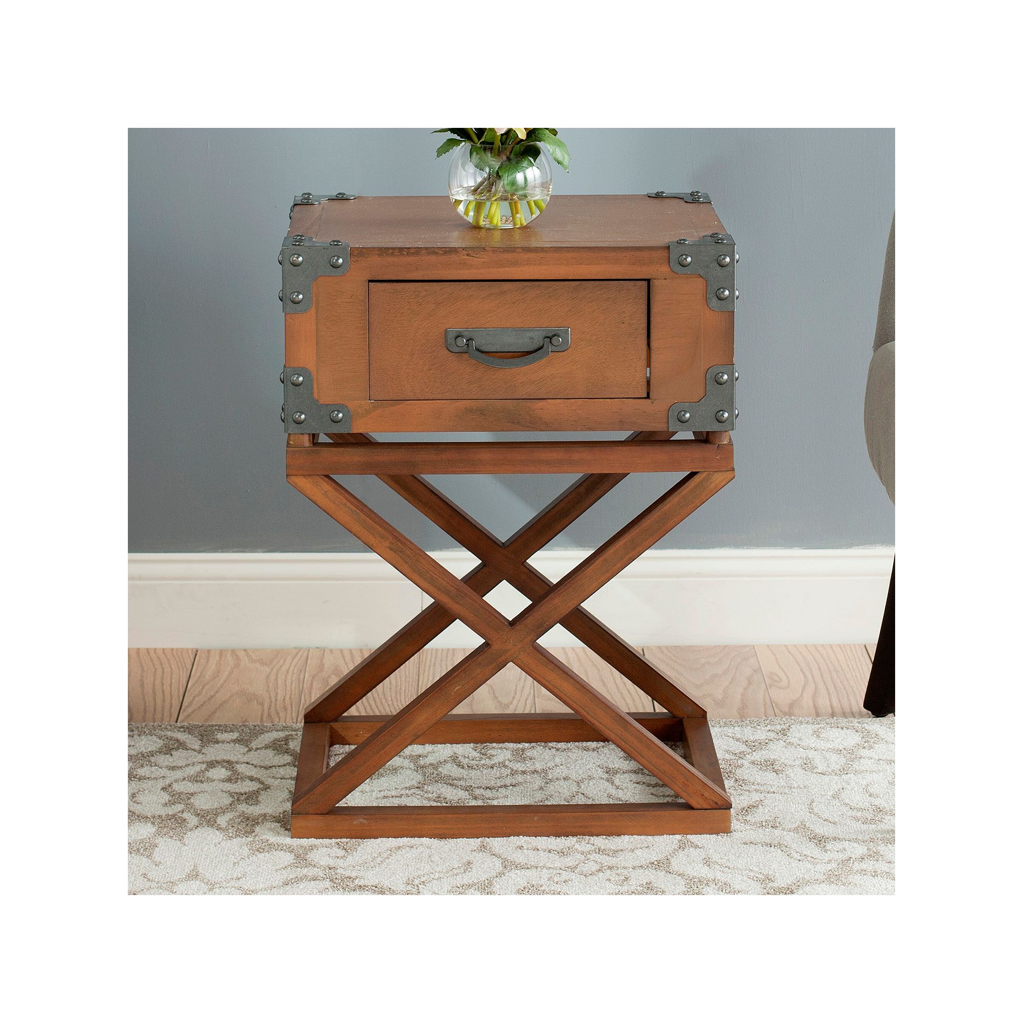 Safavieh Dunstan End Table, Autumn Leaf