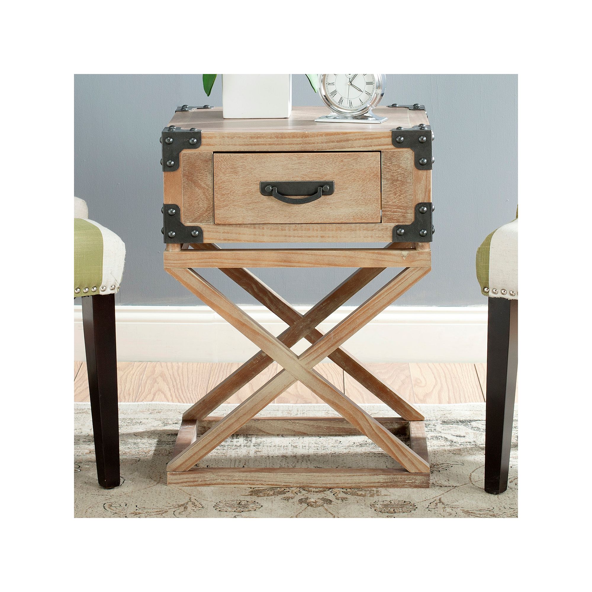 Safavieh Dunstan End Table, Gray Wash