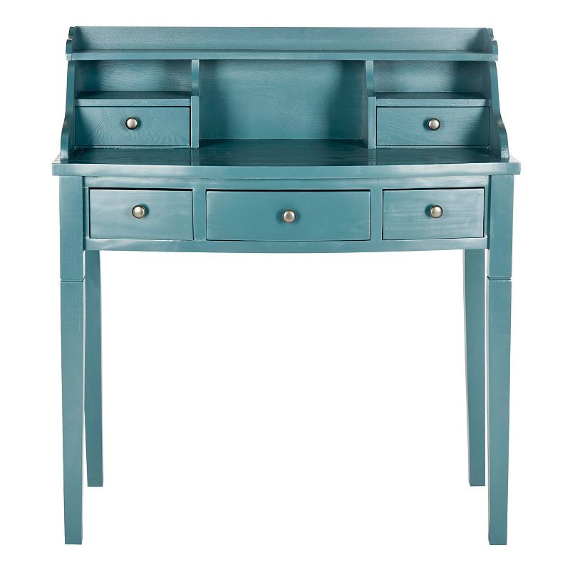 SAFAVIEH Landon 5-Drawer Writing Desk Teal