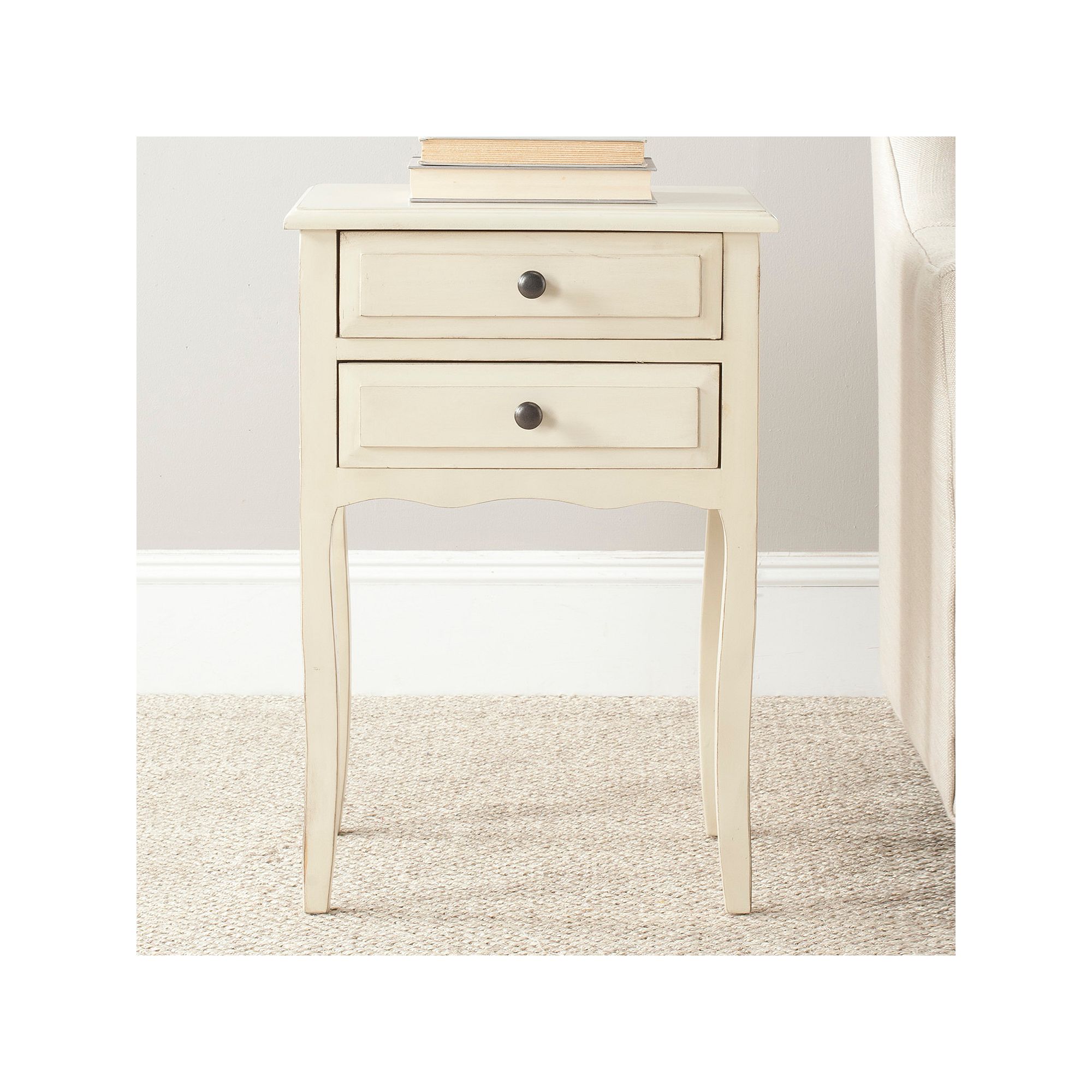 Safavieh Lori End Table, Antique White