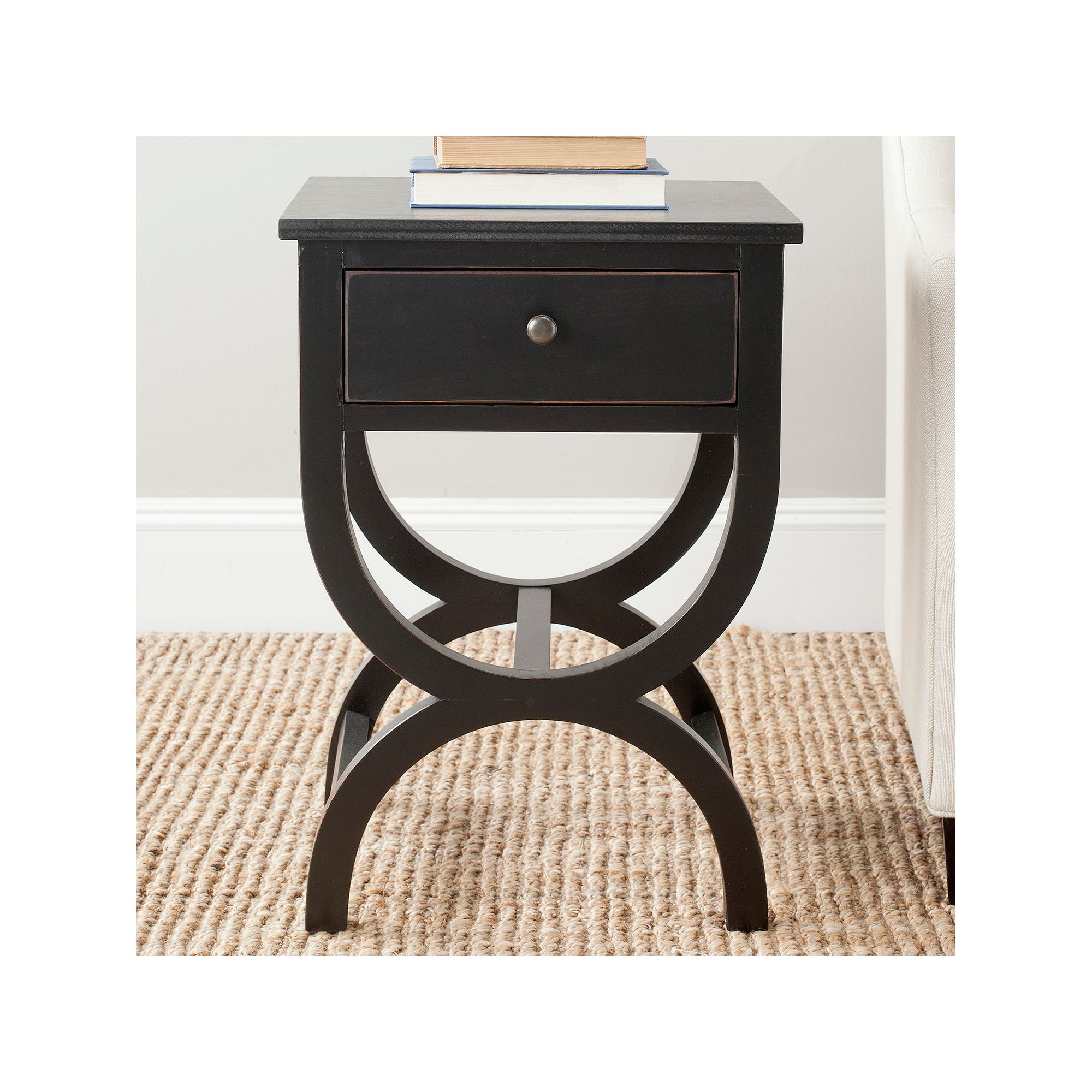 Safavieh Maxine Nightstand, Black