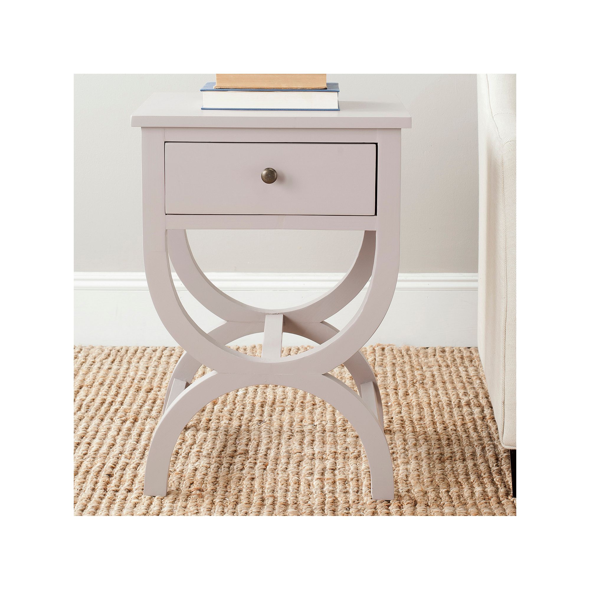 Safavieh Maxine Nightstand, Gray Overcast