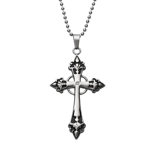 Kohls cross necklace on sale mens