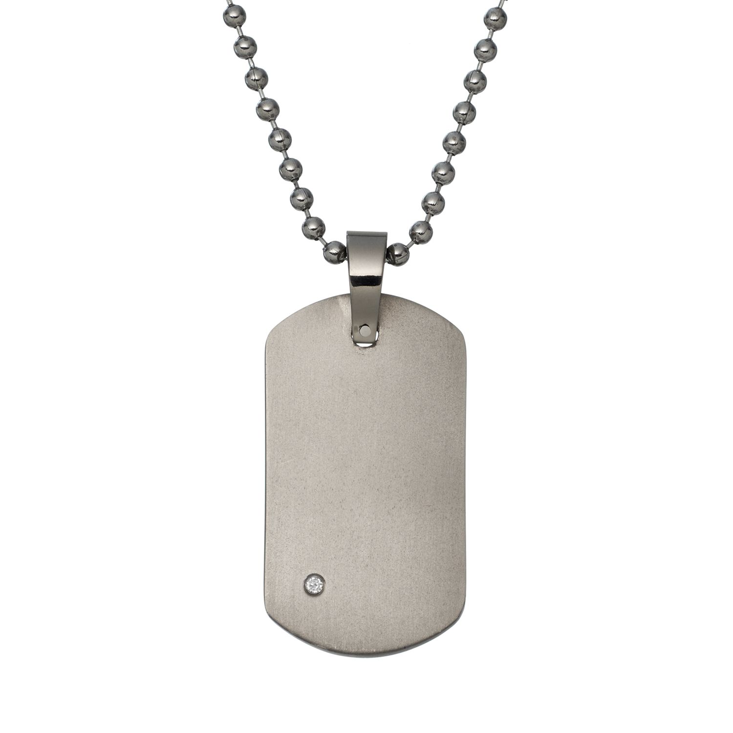 mens titanium dog tag necklace