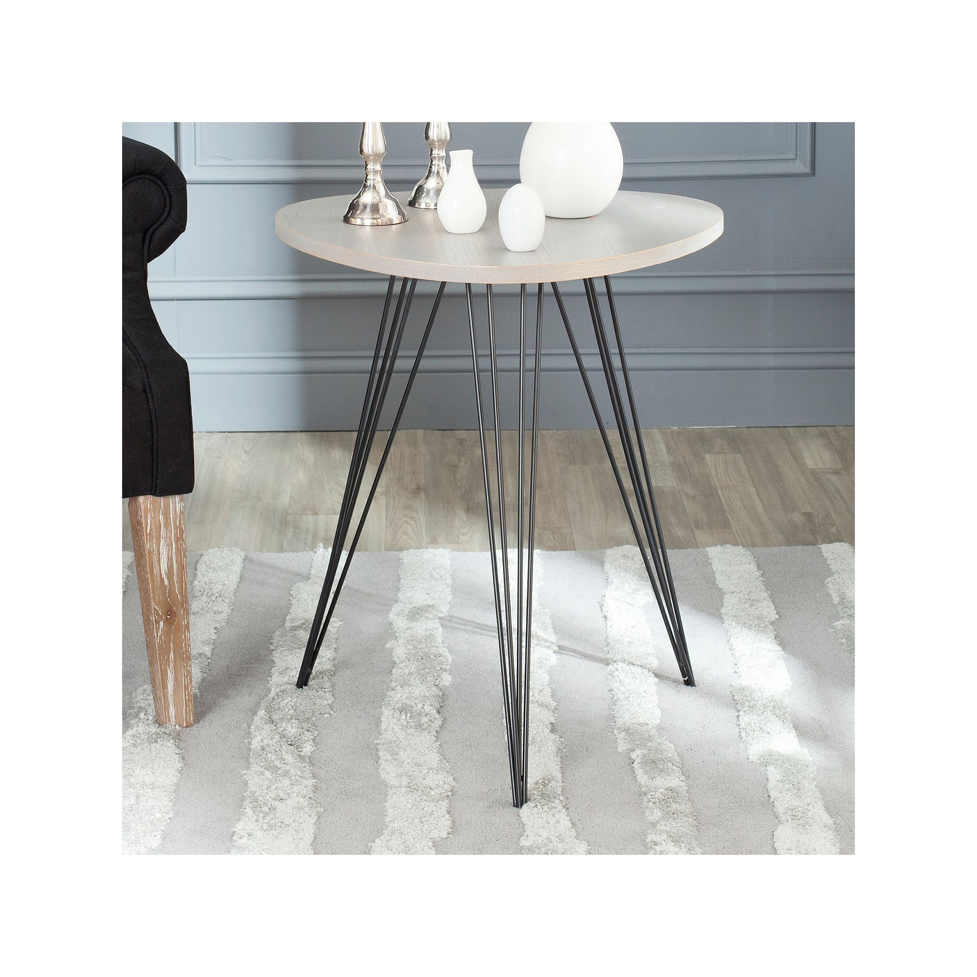 Safavieh Wolcott Side Table, Gray Black