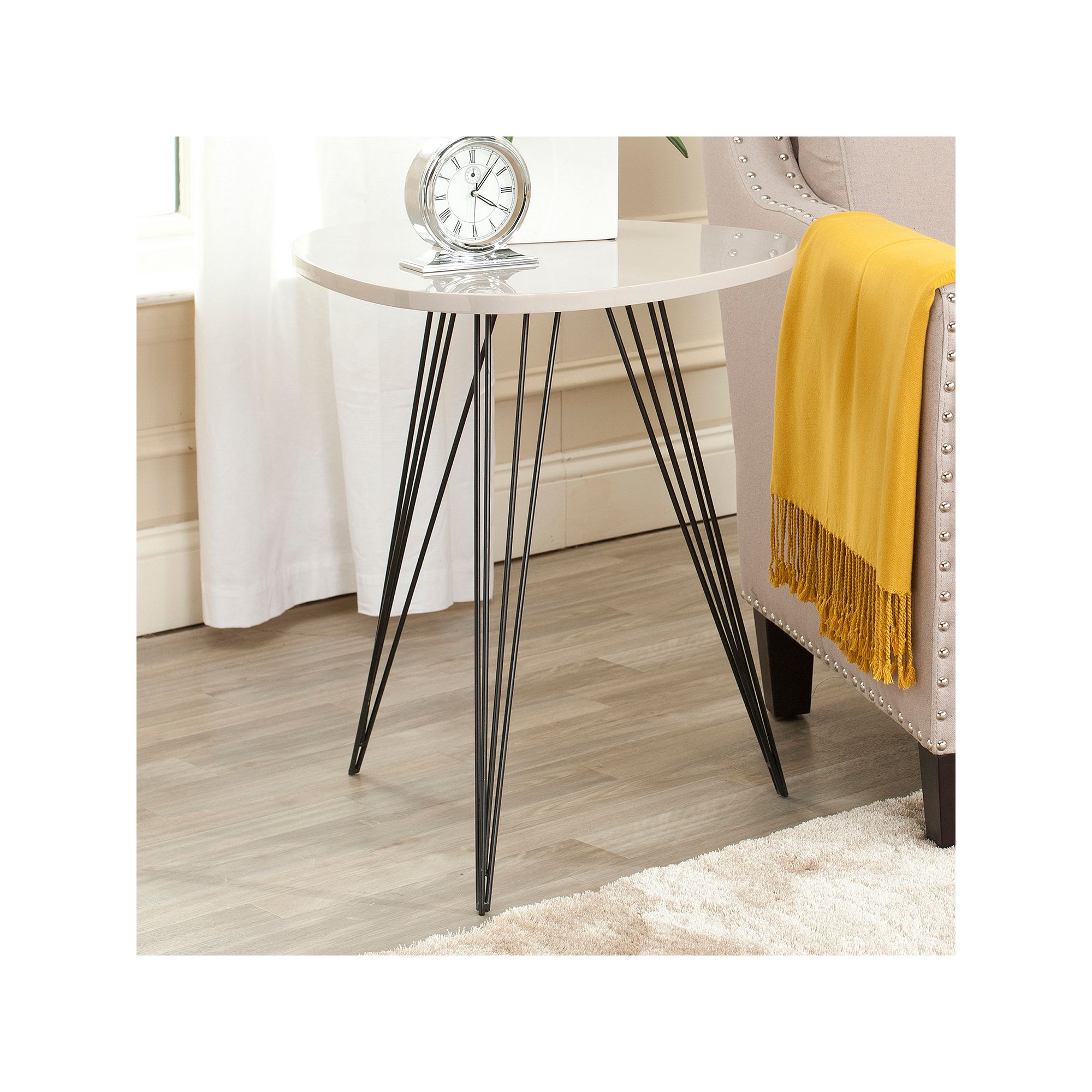 Safavieh Wolcott Side Table, Taupe Black