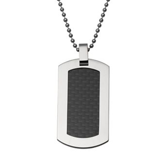Gold LLC Titanium and Carbon Fiber Dog Tag - Men