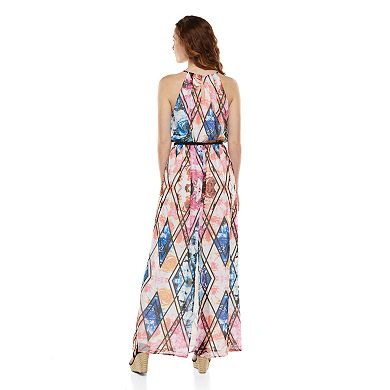 Juniors' Lily Rose Halter Maxi Dress