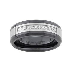 Kohls mens deals black wedding bands