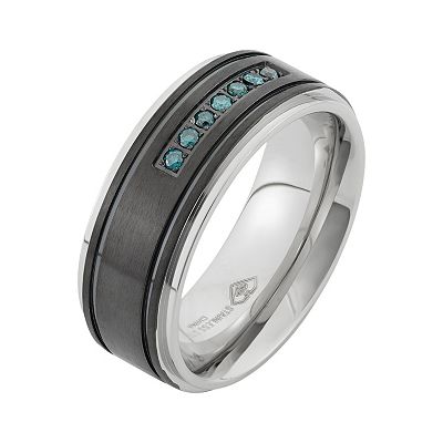 Anello Nuziale In Acciaio Inox Blu 6mm Per Lui E Lei - Taglie 6-13 - Cool TT