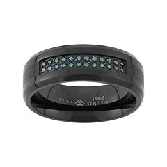 Mens titanium wedding sales bands kohl's