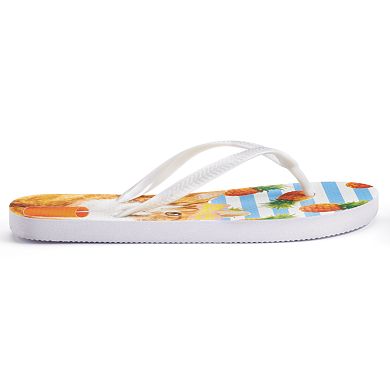 SO® Women's Photoreal Flip-Flops