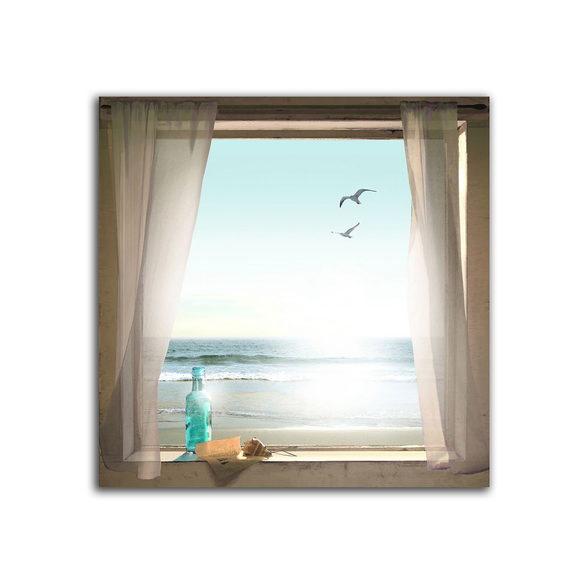 Message in a Bottle Wall Art, Multicolor