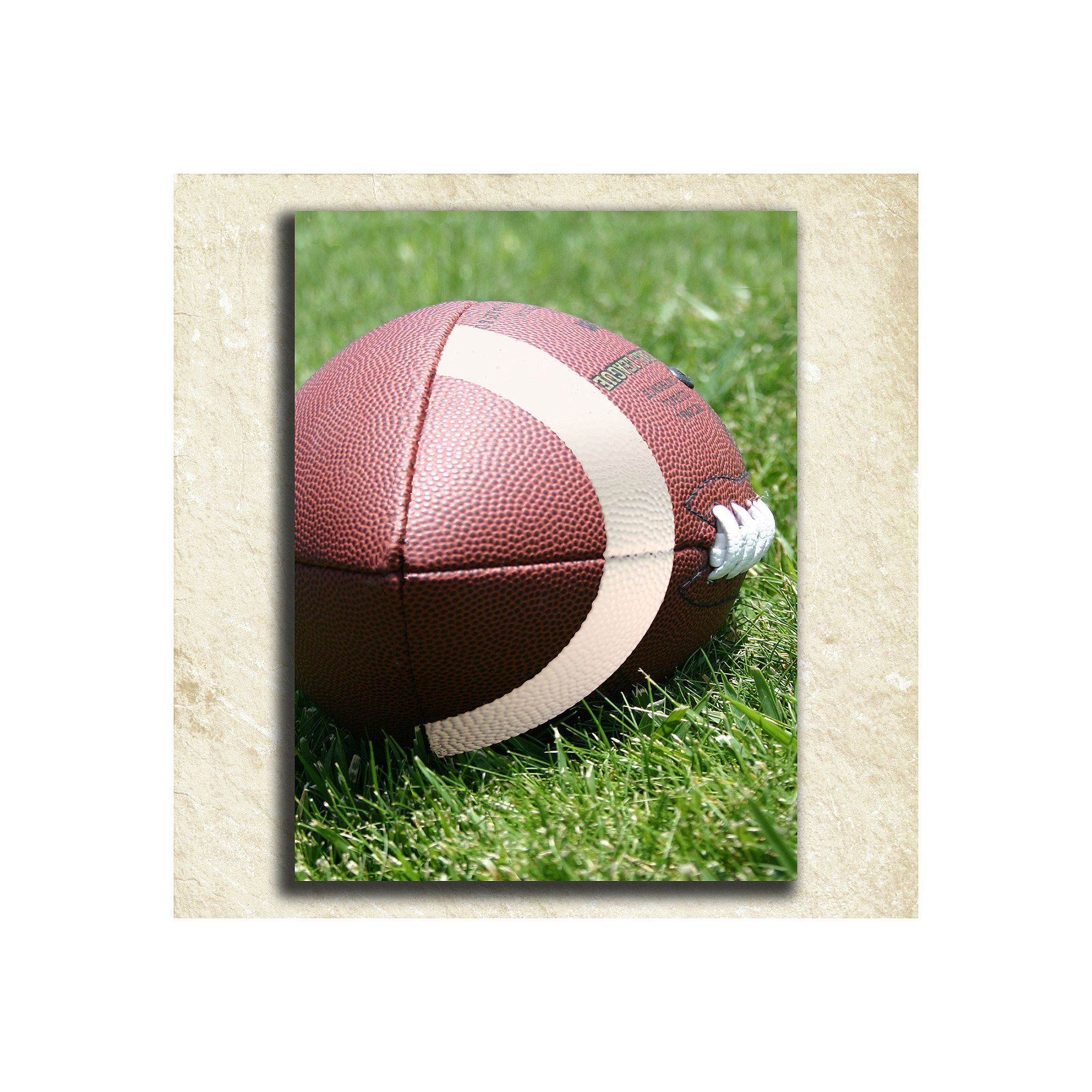 Football Alphabet Wall Art, D