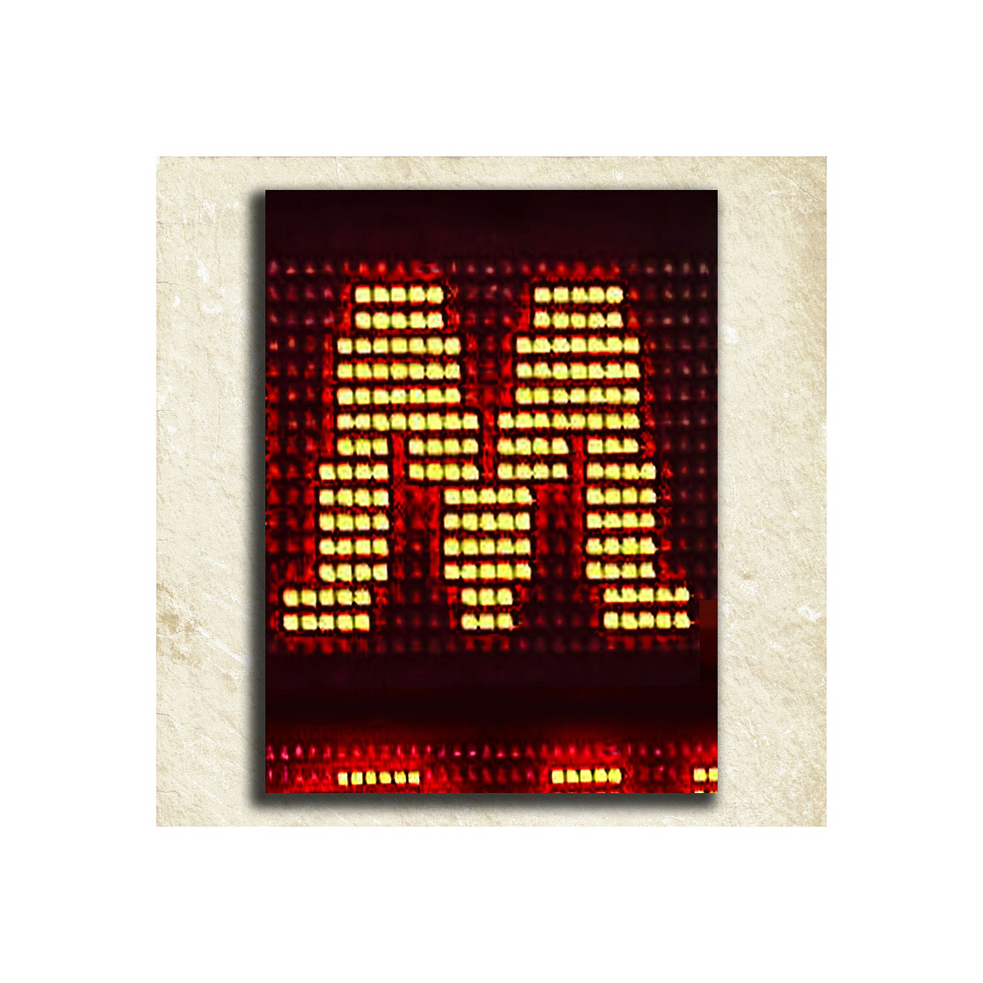 Football Alphabet Wall Art, M