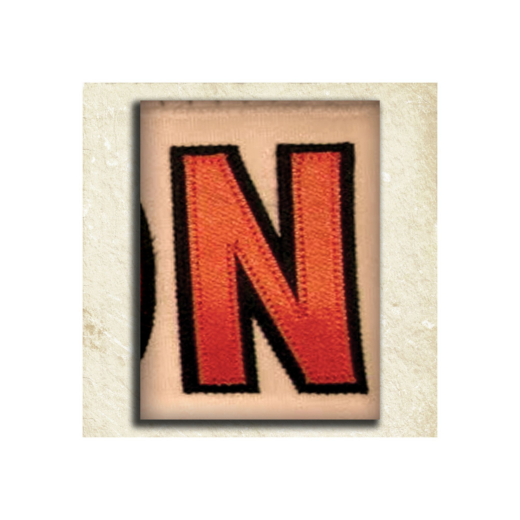 Football Alphabet Wall Art, N