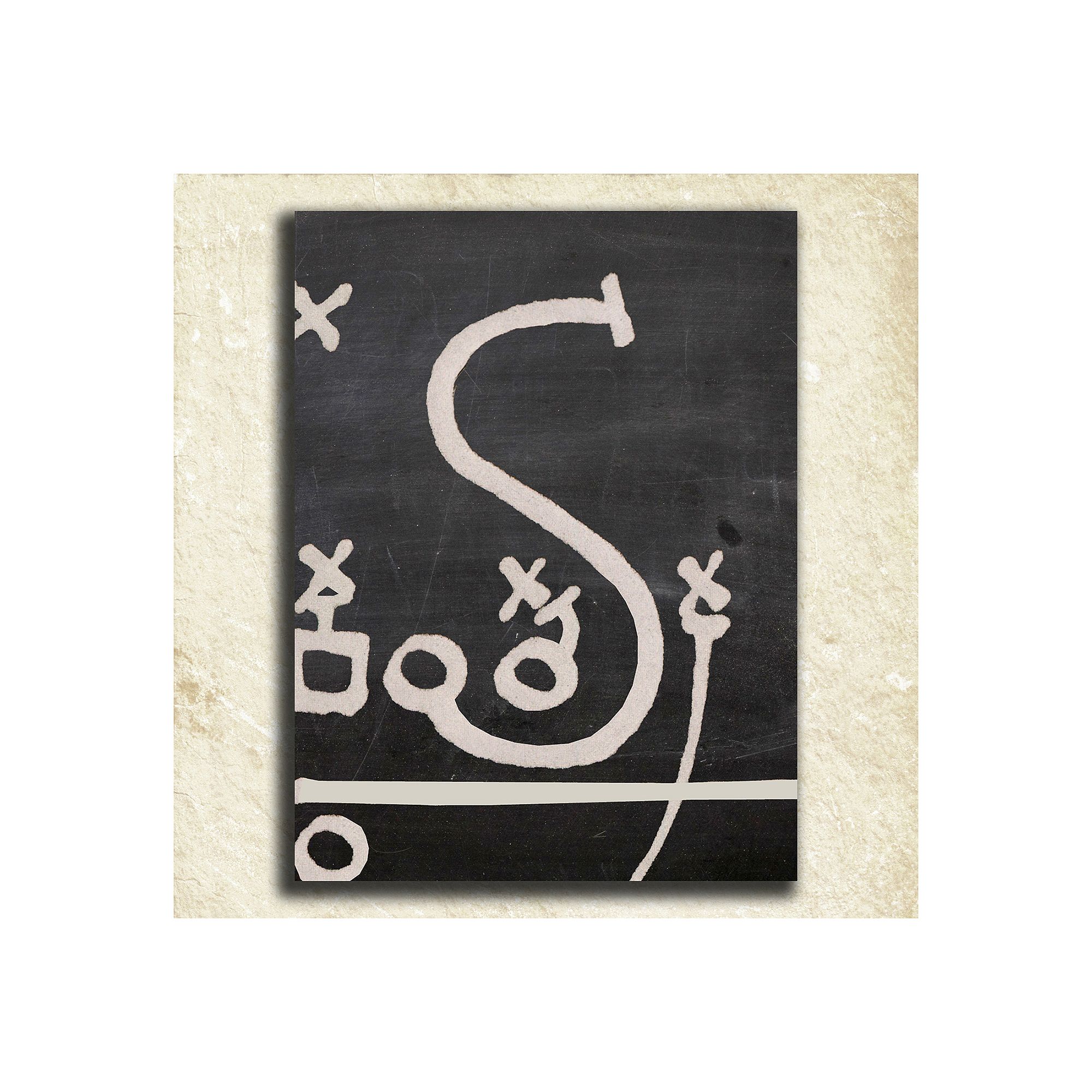 Football Alphabet Wall Art, S