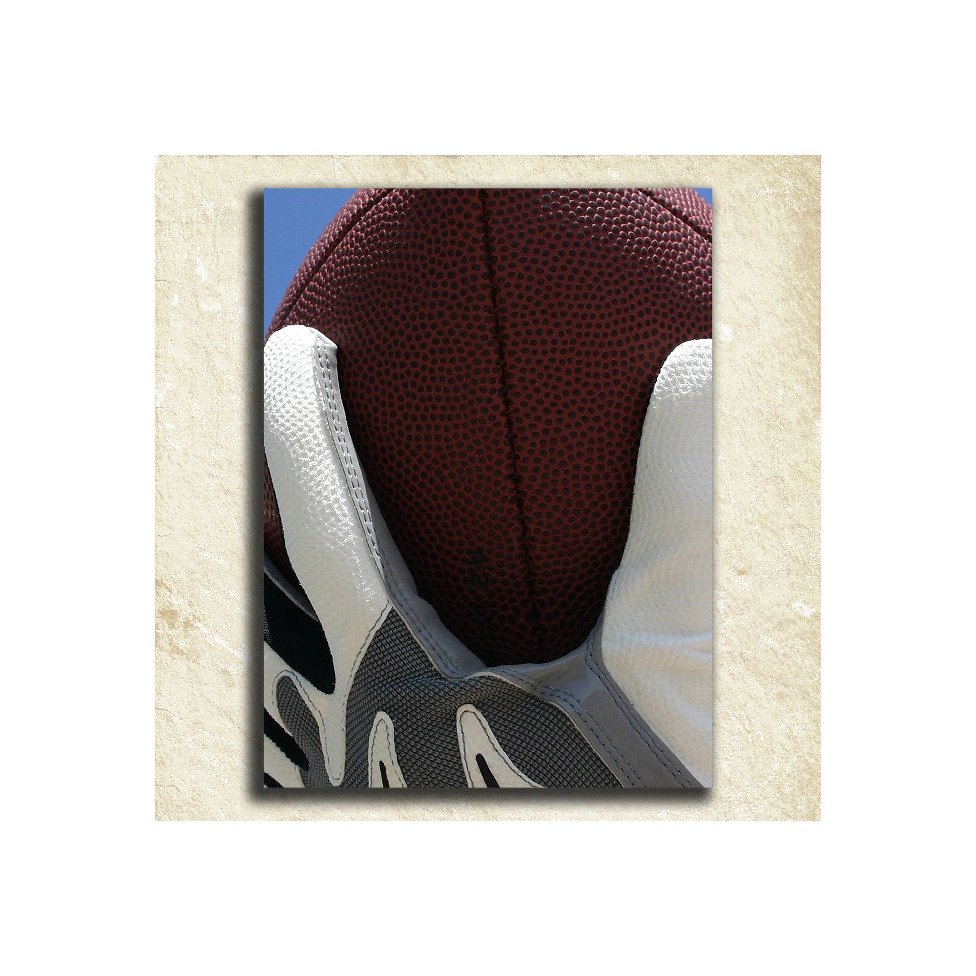 Football Alphabet Wall Art, U