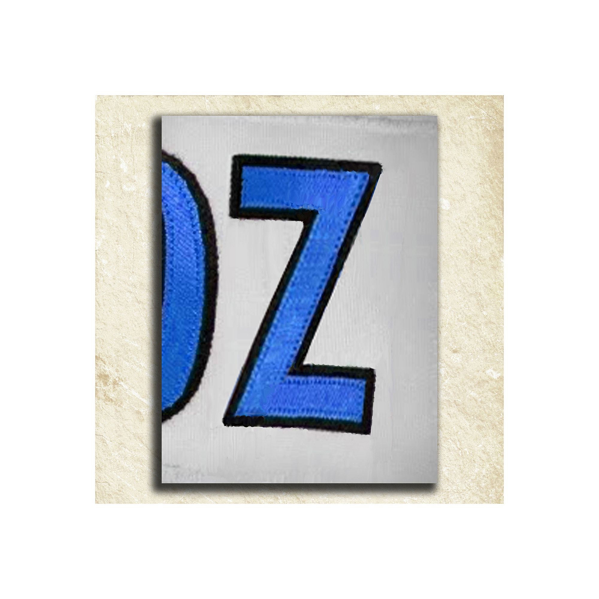 Football Alphabet Wall Art, Z