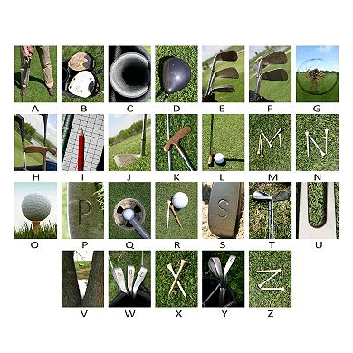 ''Golf'' Alphabet Wall Art