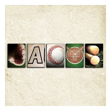 ''Baseball'' Alphabet Wall Art