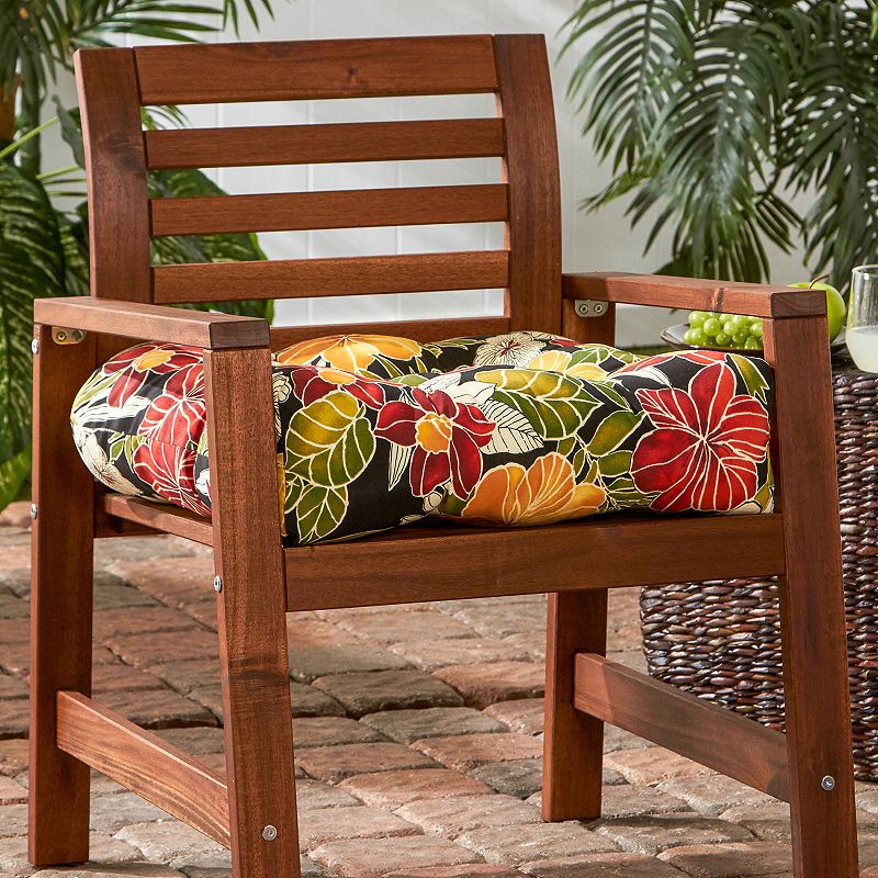 Greendale Home Fashions Seat Cushion - 20'' x 20'', Black