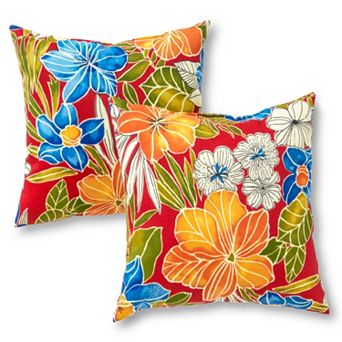 Greendale Home Fashions Outdoor Throw Pillow 2 pc Set