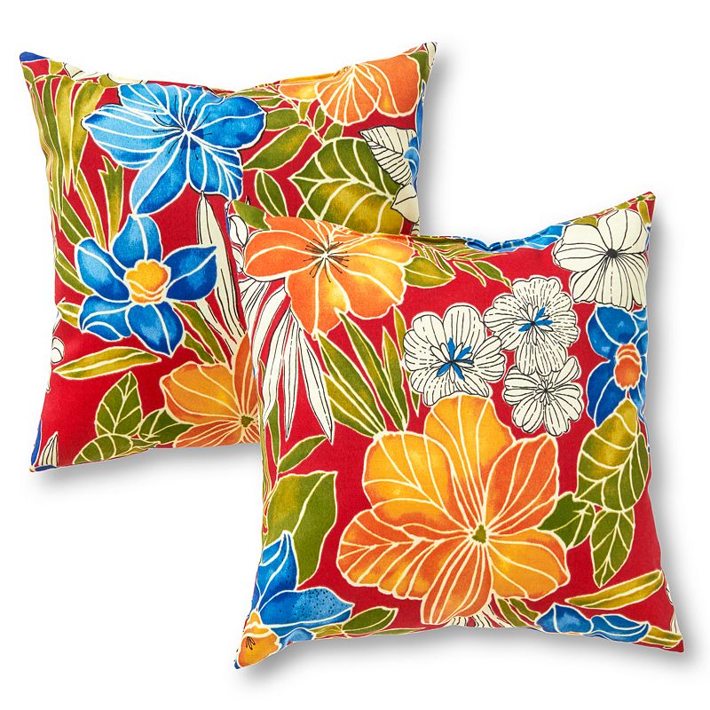 Greendale Home Fashions 2-piece Outdoor Throw Pillow Set