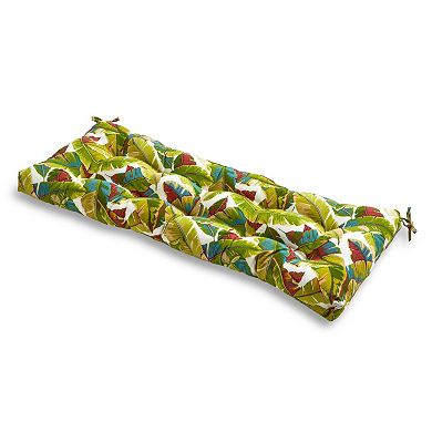 Greendale Home Fashions Allover Print Outdoor Bench Cushion