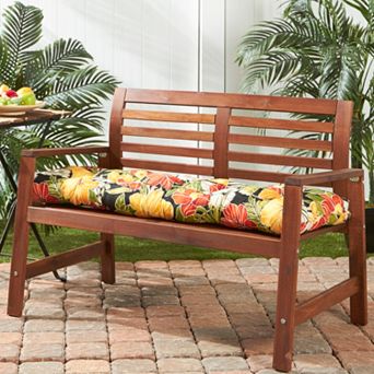 Greendale Home Fashions Allover Print Outdoor Bench Cushion