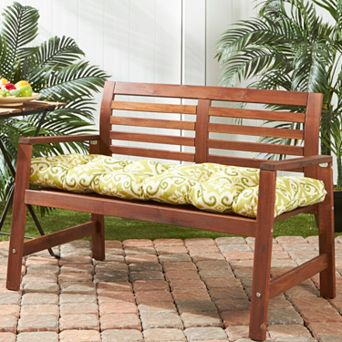 Greendale Home Fashions Allover Print Outdoor Bench Cushion
