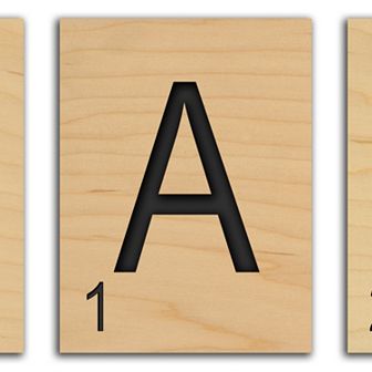 ''Game Tile'' Alphabet Wall Art