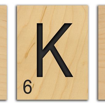 ''Game Tile'' Alphabet Wall Art