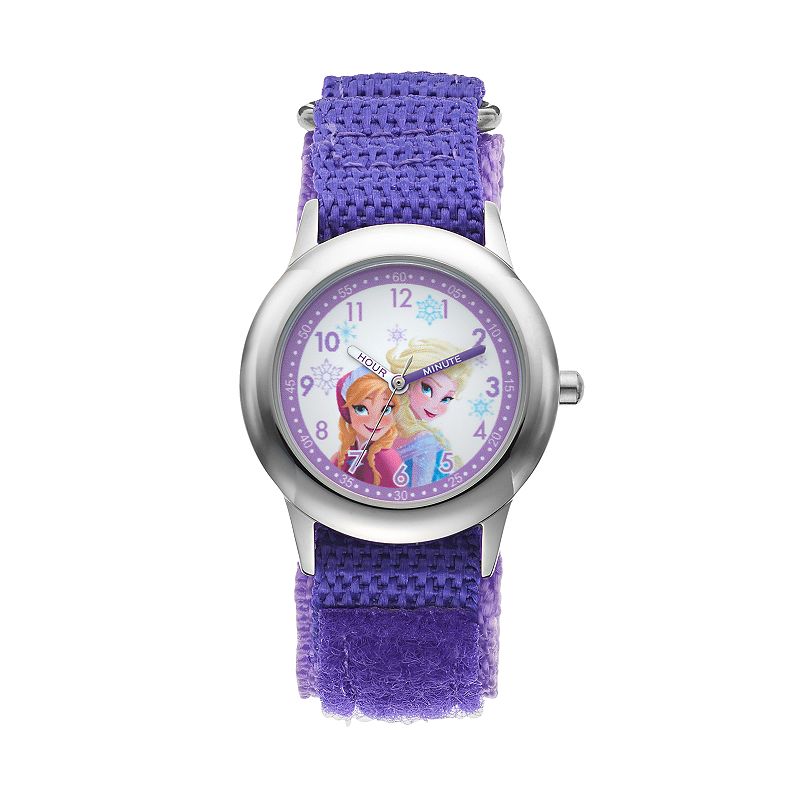 Disneys Frozen Elsa & Anna Kids Time Teacher Watch, Girls, Purple