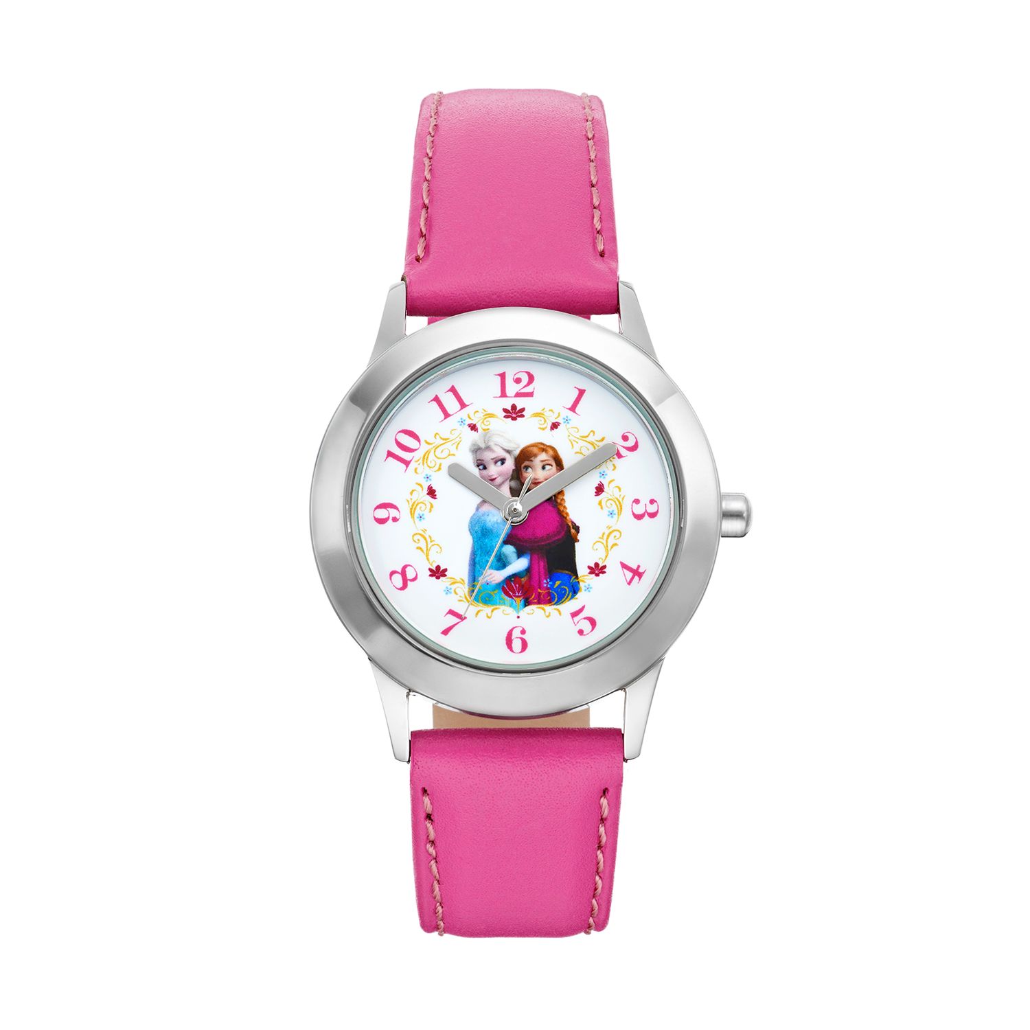 Image for Disney s Frozen Anna & Elsa Kids' Leather Watch at Kohl's.
