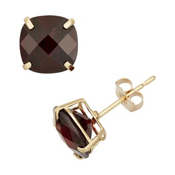 Designs by Gioelli Garnet 10k Gold Stud Earrings